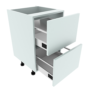 600, 2 Drawer Base Unit-U-MPST